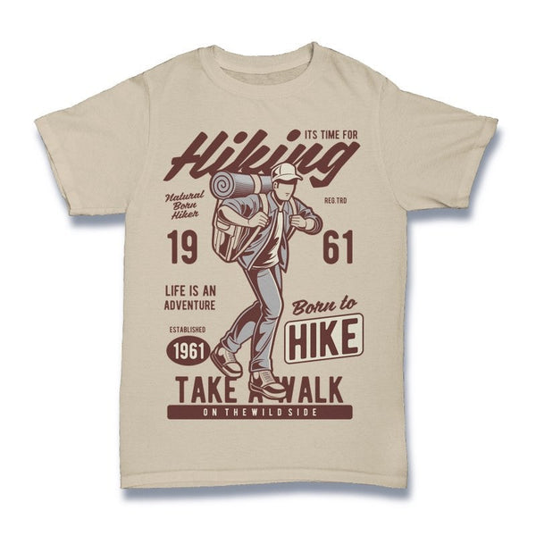 Its Time For Hiking T-shirt - outdoorposto