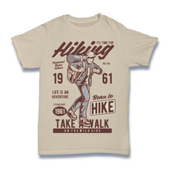 Its Time For Hiking T-shirt - outdoorposto